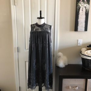 Maurice's XL Charcoal Lace Dress